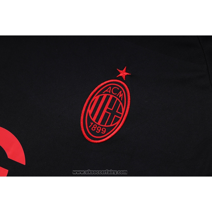 Tracksuit AC Milan Short Sleeve 2022-2023 Black - Shorts